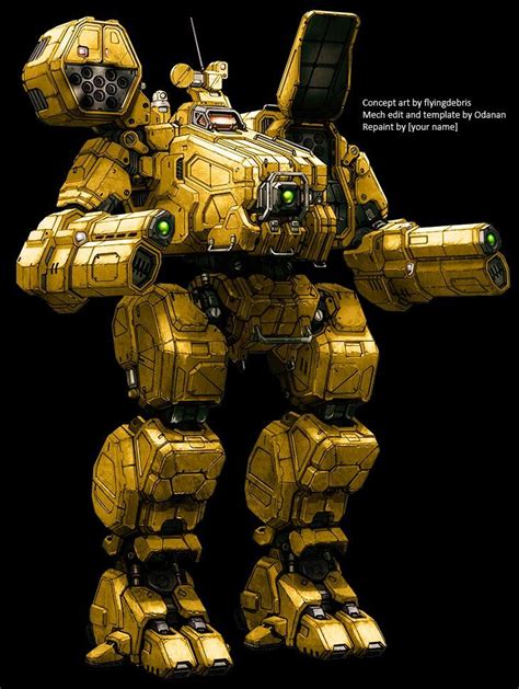 Mwo Hellspawn Repaint Template By Odanan On Deviantart Robot Concept