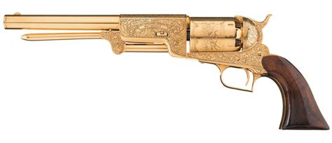 american historical foundation samuel colt golden tribute model 1847 walker percussion revolver