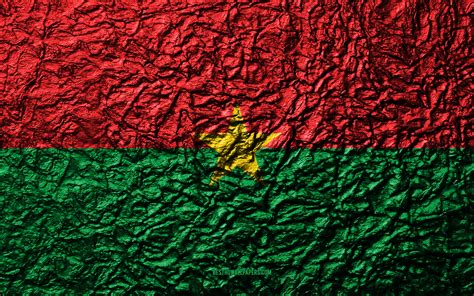 Descargar Fondos De Pantalla Bandera De Burkina Faso 4k La Piedra De