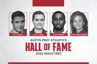 Austin Peay State University Athletics Hall Of Fame To Induct Four APSU Greats Clarksville