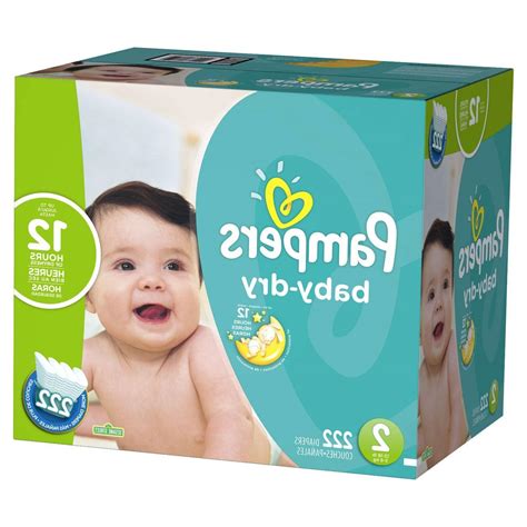 Pampers Baby Dry Diapers Size 1 2 3