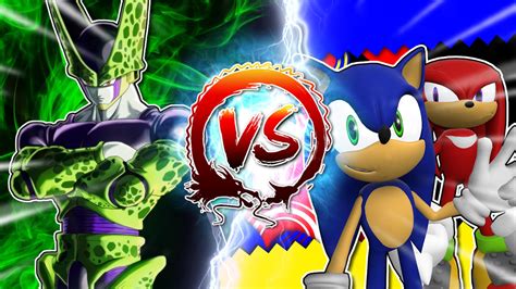 Chose the side of the dragon ball z universe or the sonic universe then fight! Cell Vs Sonic & Knuckles #CellGames | TeamFourStar - YouTube