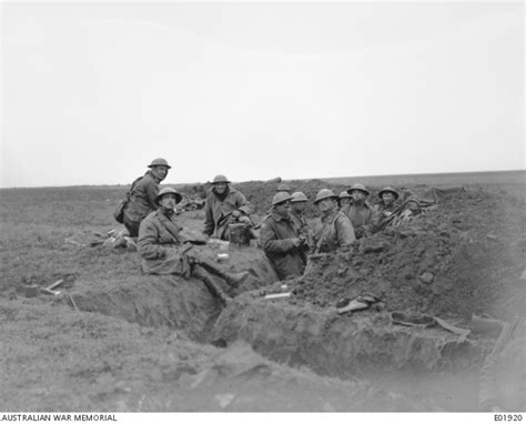 Members Of The 42nd Battalion In The Reserve Trenches These Trenches
