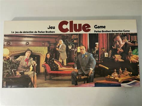 Vintage Clue Board Game Parker Brothers Classic Detective Etsy