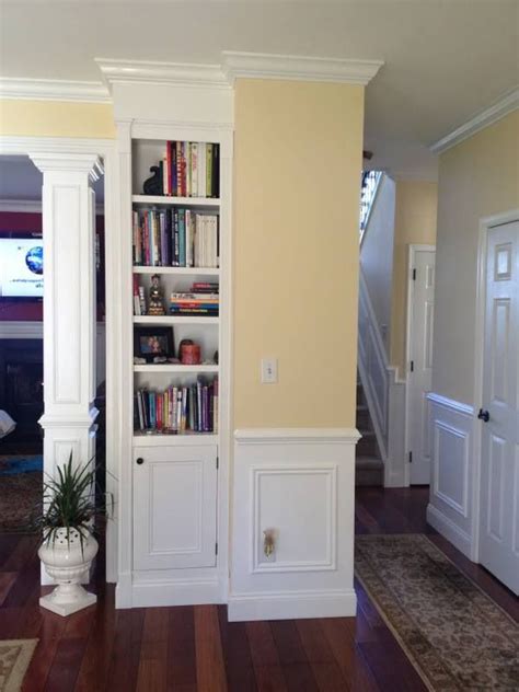 You can create a built in wall book shelf by creating a recess in the wall. Pin by Deb Lar on Built-ins | Home, Built in bookcase ...
