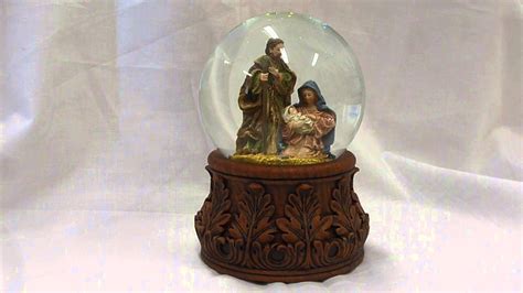 Antique Nativity Musical Water Globe Youtube