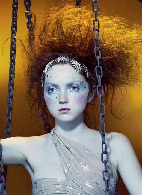 Lily Cole In “so Poetic” By Miles Aldridge For Vogue Italia August