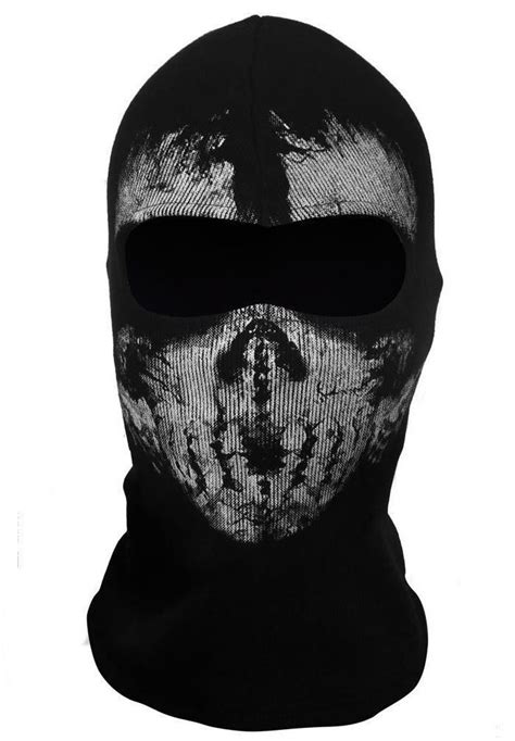 Call Of Duty 10balaclava Face Ghost Skull Mask Hood Biker Skateboard