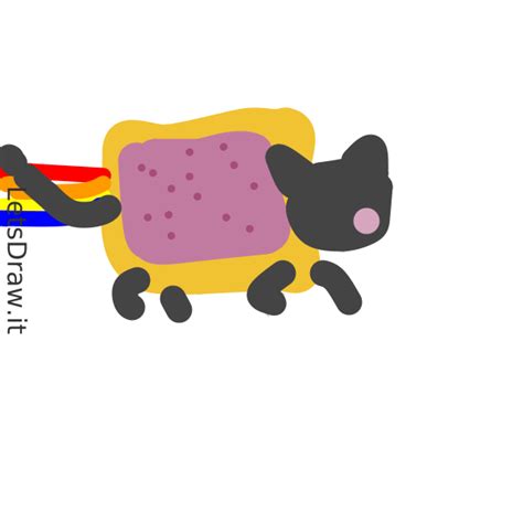 How To Draw Nyan Cat Learn To Draw From Other Letsdrawit Players