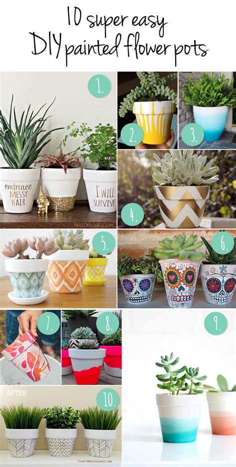 10 More Diy Flower Pot Painting Ideas — April Bern