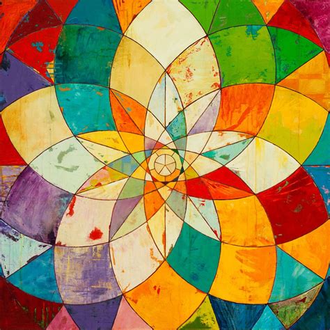 Jameswyper Kaleidoscopic 2012 Acrylic On Geometric Painting