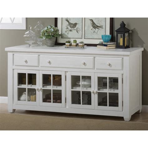 Bestar, acme furniture, prepac, sauder Madaket 66" Media Console - White | DCG Stores