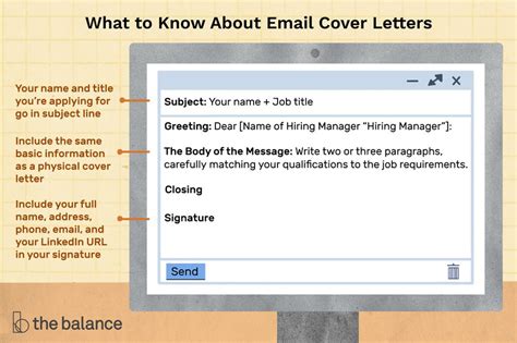 Then check the job listing to get the exact. Sample Email Cover Letter Message for a Hiring Manager