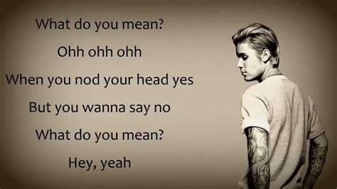 Justin Bieber What Do You Mean Lyrics YouTube