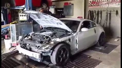 Nissan 350z Hard Acceleration With Agency Power Ti Single Exit Exhaust