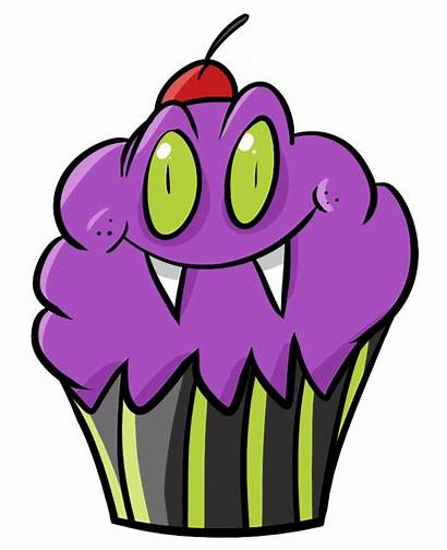 Clipart Scary Monster Cartoon Halloween Cupcake Clipartmag