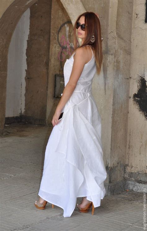 Купить Белое платье в пол в интернет магазине на Ярмарке Мастеров