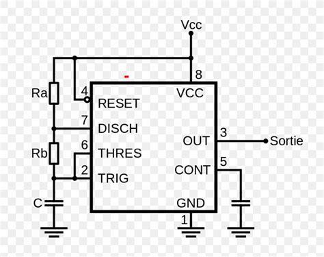 Astable 555 Timer Schematic Generating Time Delay Using Astable Mode
