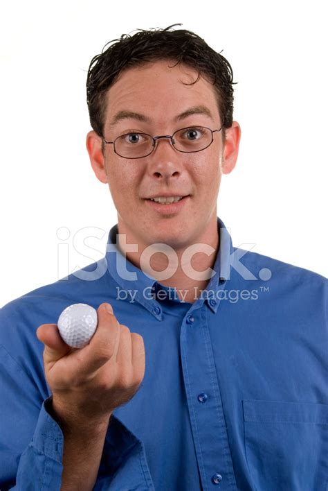 Man Holding Golf Ball Stock Photo Royalty Free Freeimages