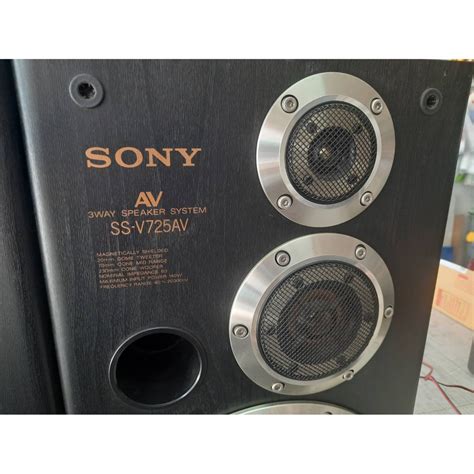 ลำโพง Sony Ss V 725 Av Made In Japan 3 ทาง วูฟเฟอร์โพลีลายเคฟล่า เสียง