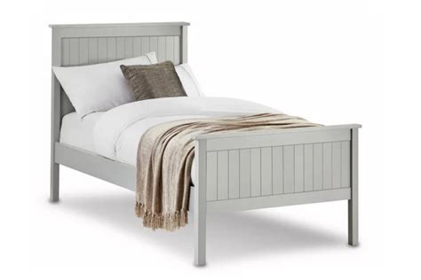 Painted Grey Shaker Style Wooden Bed Frame Maine