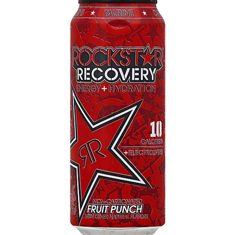 Rockstar Recovery Energy Drink Fruit Punch 16 Fl Oz Sports And Energy
