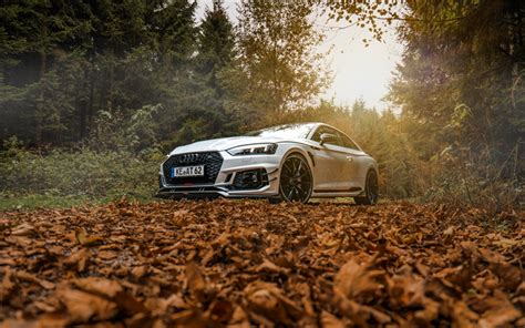 Download Wallpapers Audi Rs5 Coupe Autumn 4k Forest 2018 Cars