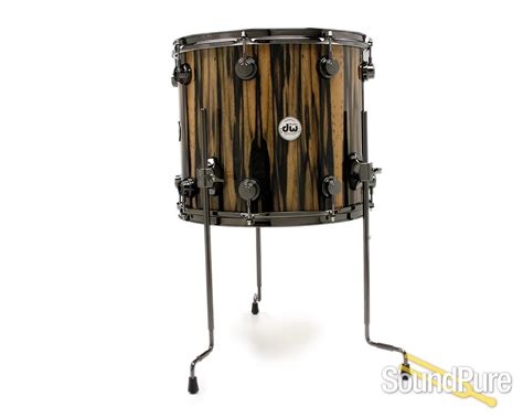 Dw 3pc Collectors Exotic Series Drum Set Royal Ebony