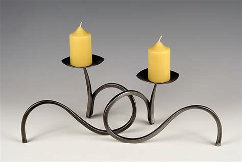 Candleholder Pair By Rob Caperell Metal Candleholders Artful Home