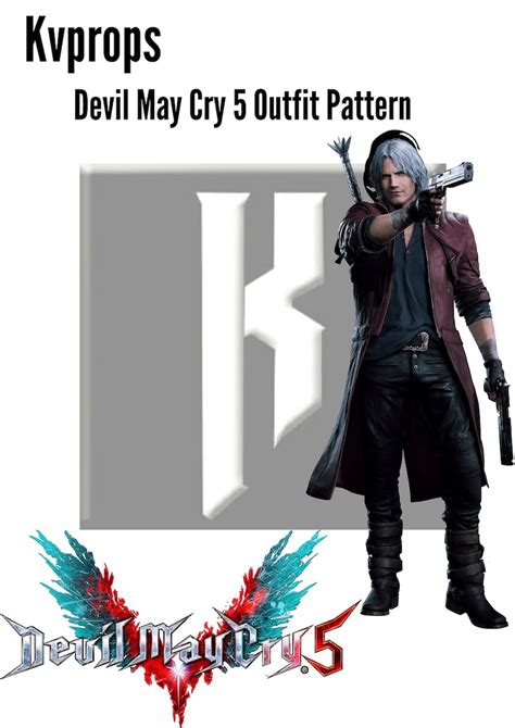 Devil May Cry 5 Dante Outfit Pattern Download Now Etsy