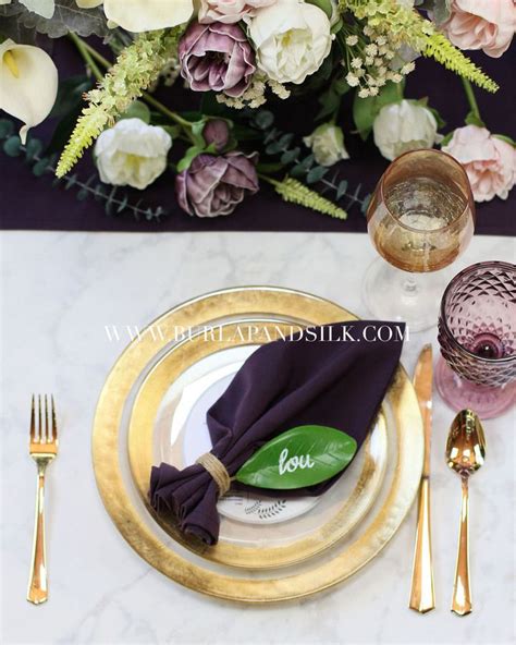 Plum Napkins For Weddings And Events Also Known As Eggplant Napkins