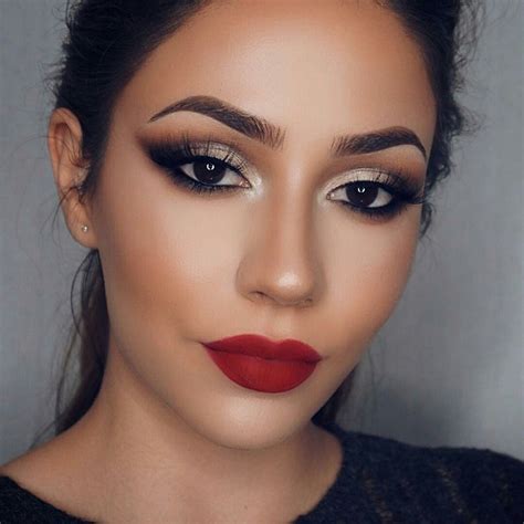 Pin By Lyddies Universe On Stunning Eyes And Lips Red Lip Makeup