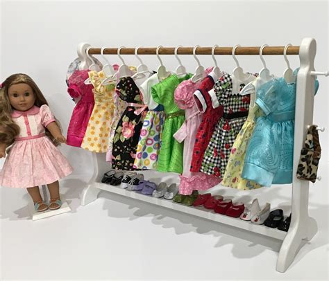 American Girl Doll 30 In White Clothes Bar Doll Closet For Etsy