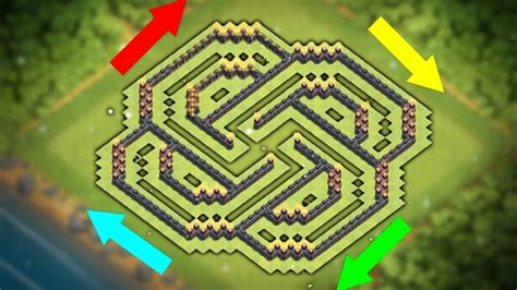 New Unbeatable Town Hall 9 Base Layout Coc Th9 Best Trophy Pushing