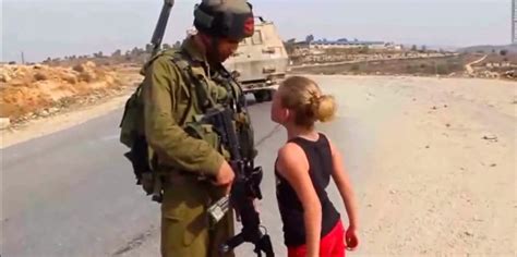 Video Captures Palestinian Girl Attempting To Provoke Idf Video
