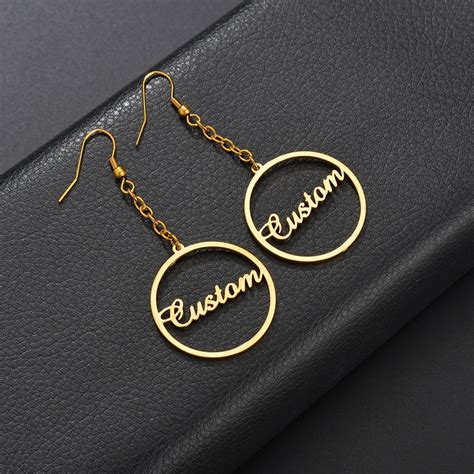 Custom Name Earrings Hoop Earrings Earrings For Women Gold Earrings