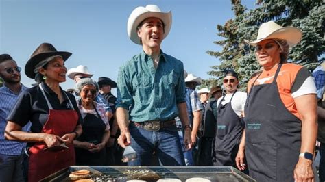 community takes focus as trudeau and smith flip pancakes in calgary flipboard