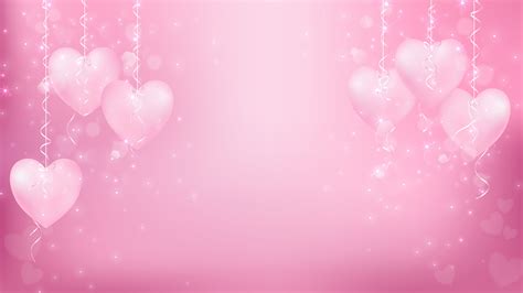 Pastel Hearts Hanging With Pink Bokeh 692184 Vector Art At Vecteezy
