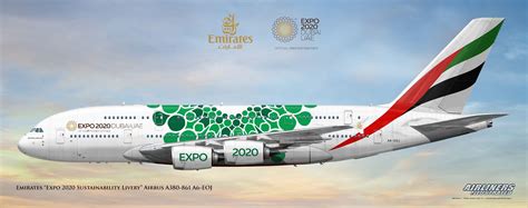 Emirates Expo 2020 Sustainability Livery Airbus A380 861 A6 Eoj