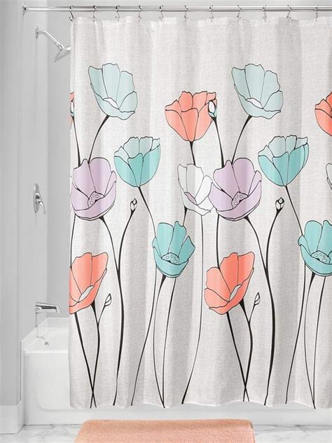 Interdesign Ayana Shower Curtain Shower Curtain Floral Shower