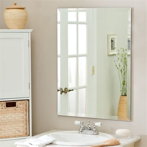 Frameless bathroom mirrors are generally larger and are a popular choice to create a clean or contemporary look. Large Mirror No Frame | Mirror Ideas
