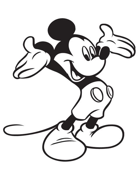 First appearing in the 1928 theatrical short, steamboat willie, she is the longtime girlfriend of mickey mouse, known for her. Mickey Mouse Coloring Pages - Z31