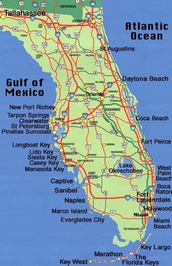 Detailed Map Of Florida West Coast