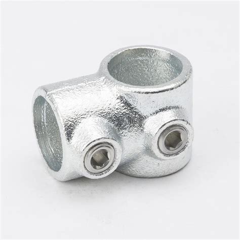 X In Y Degree Silver Galvanized Steel Structural Pipe Fitting Plumbing