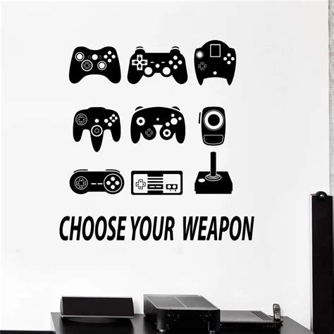 Dctal Game Handle Sticker Gamer Decal Gaming Posters Gamer Vinyl Wall