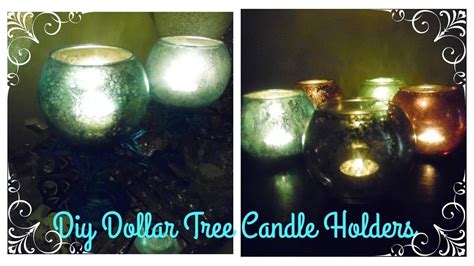 Highly Requested Diy Color Faux Mercury Glass Candle Holders Dollar Tree Michaels Craft