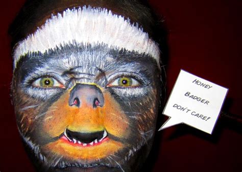 Chrystal Redekopp Honey Badger Face Paint In 2020 Animal Paintings