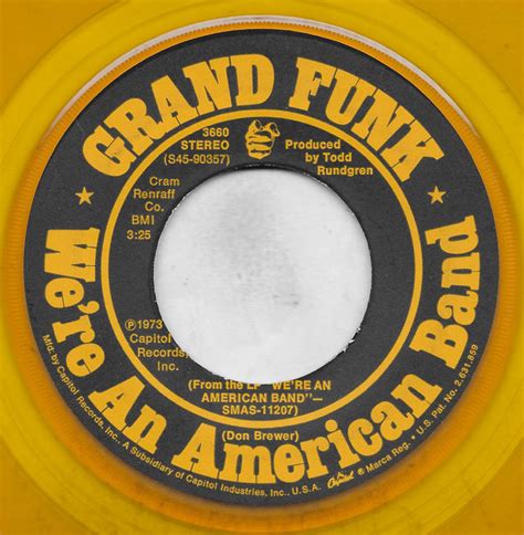 Grand Funk Railroad We Re An American Band Vinyl Records Lp Cd On