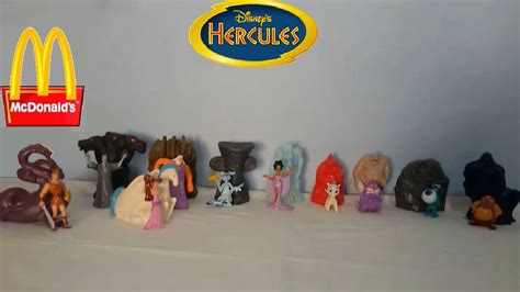 Disney Hercules Mcdonalds Hercules Complete Happy Meal Set 1997