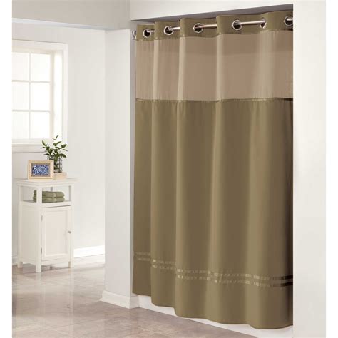 Hookless Escape Shower Curtain In Desert Taupe Fabric Shower Curtains